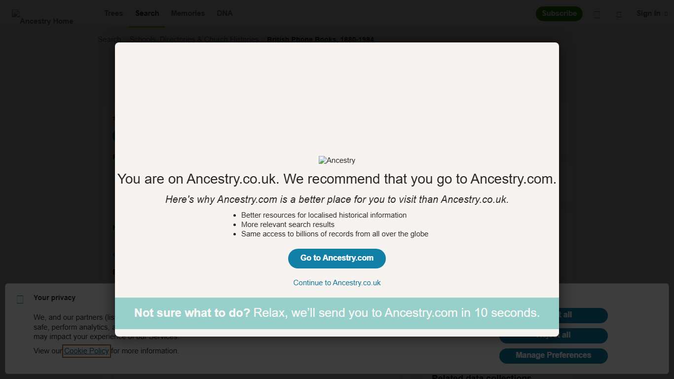 British Phone Books, 1880-1984 - Ancestry